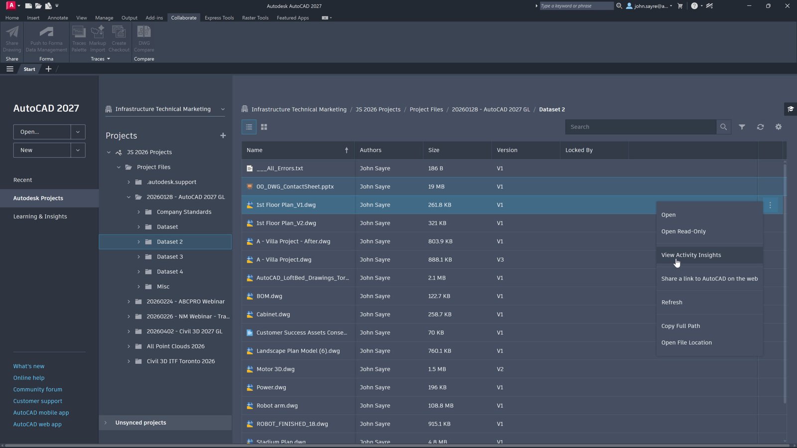 AutoCAD 2027 - Forma Data Management Essentials